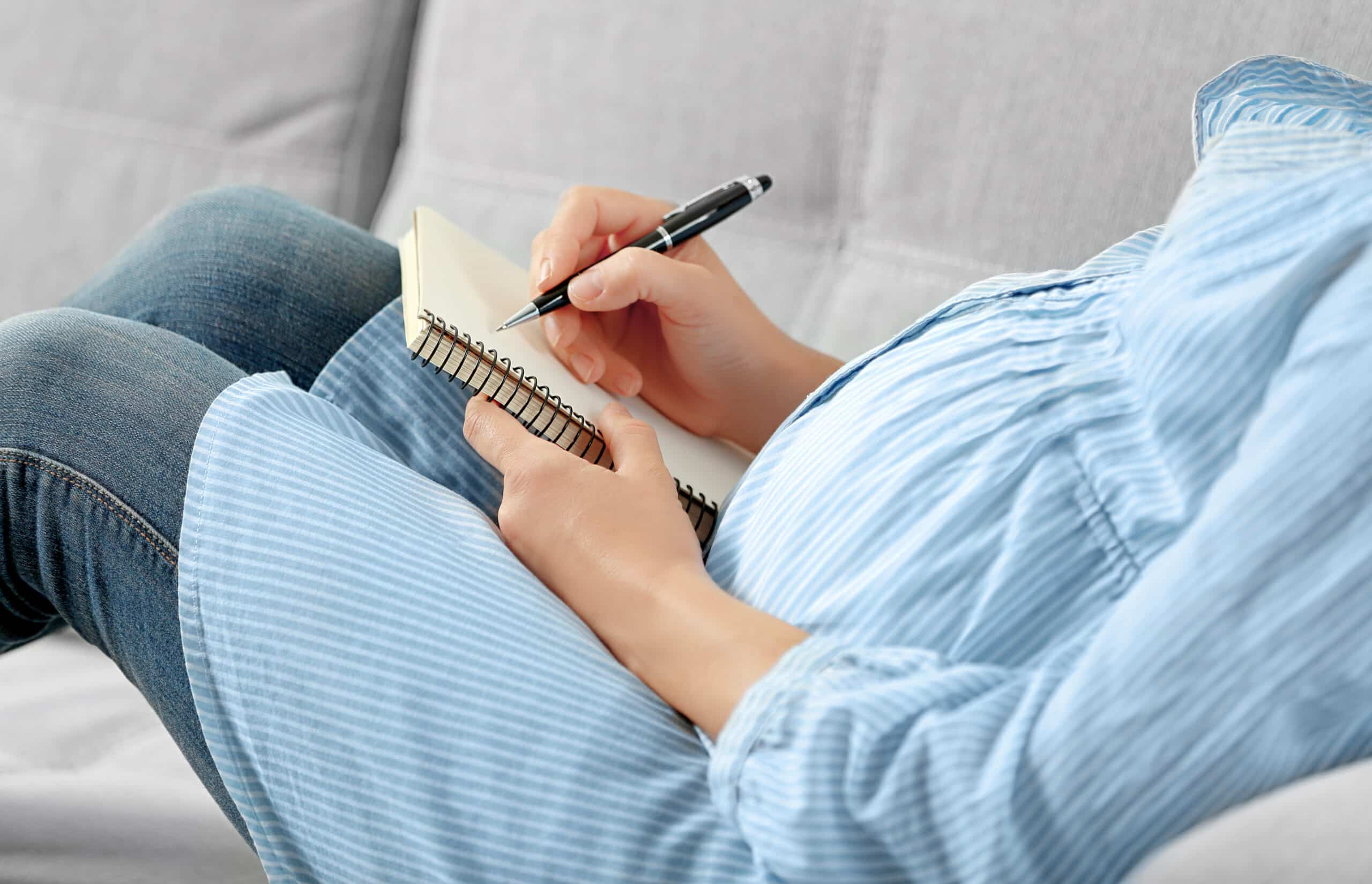 writing about first antenatal class in Brighton