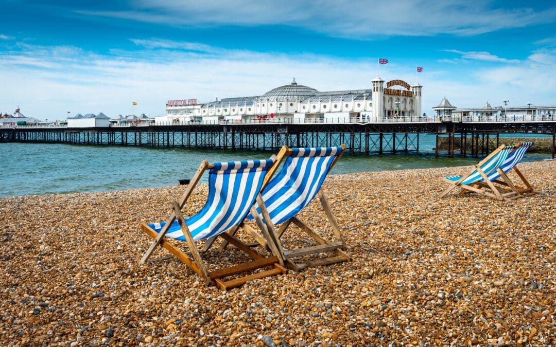brighton beach in the sunshine - lovely for parents-to-be