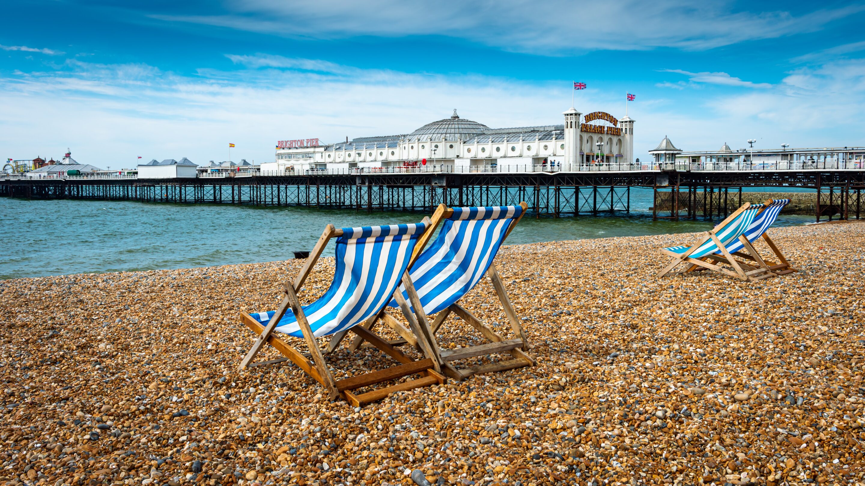 brighton beach in the sunshine - lovely for parents-to-be